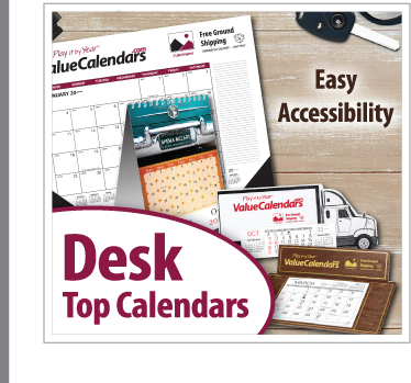 Custom Desk Top Calendars | Promotional Desk Top Pad Calendars