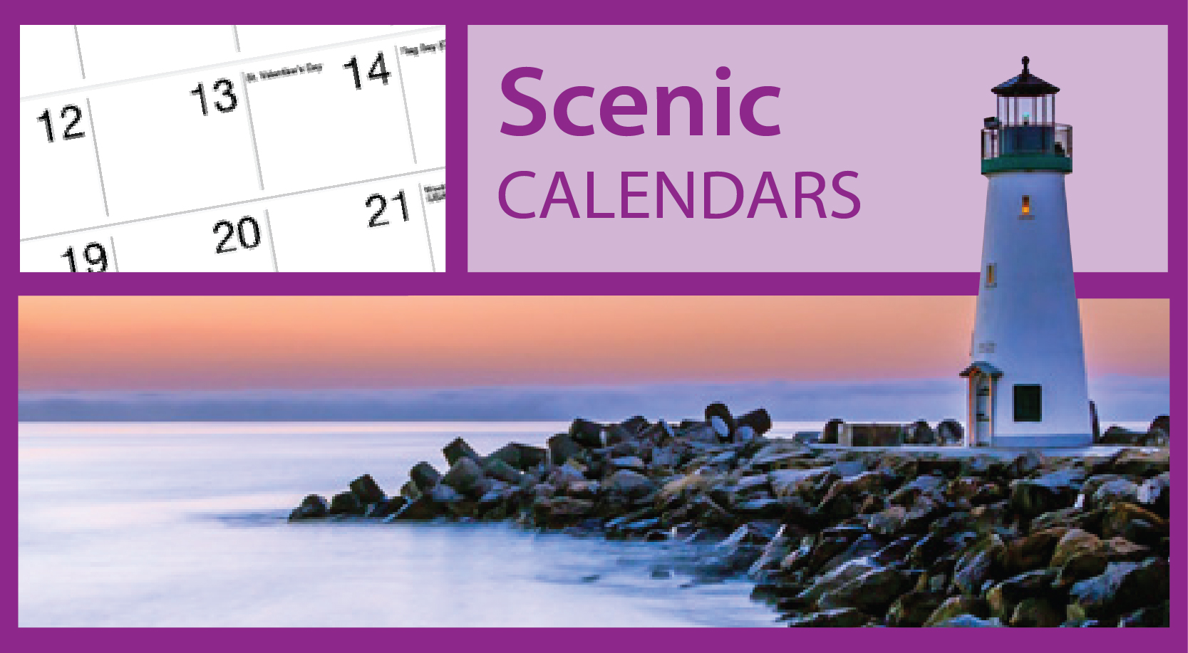 Scenic Lighthouse Calendars | Lighthouse Greeting Card Calendars