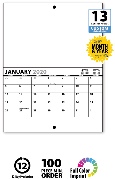 Custom Calendar Printing 2018 Templates