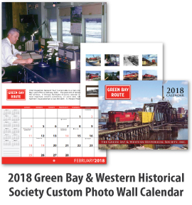 2018 Green Bay & Western Historical Society Custom Photo Wall Calendar