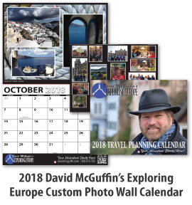 2018 David McGuffin’s Exploring Europe Custom Photo Wall Calendar