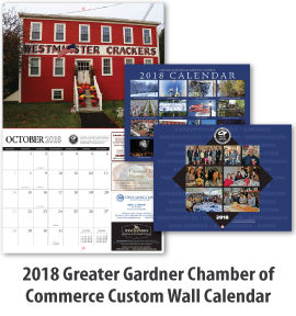 2018 Greater Gardner Chamber of Commerce Custom Wall Calendar
