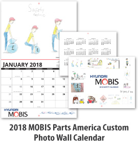 2018 MOBIS Parts America Custom Photo Wall Calendar