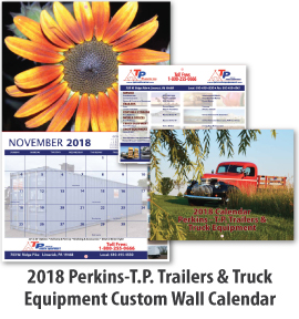 2018 Perkins-T.P. Trailers & Truck Equipment Custom Wall Calendar