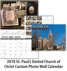 2018 St. Paul’s United Church of Christ Custom Photo Wall Calendar