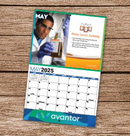 Custom Stapled Wall Calendar (11x17, 13-Month)