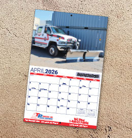 Custom Stapled Wall Calendar (11x17, 13-Month)