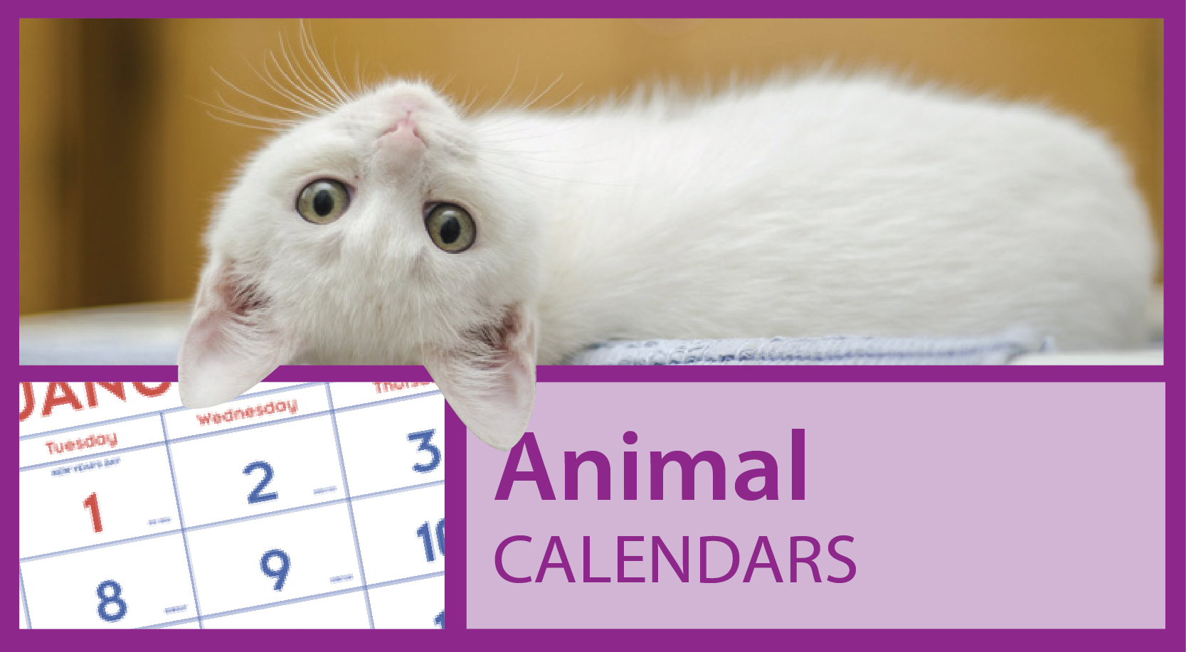 Animal Calendars | Promotional Animal Calendars | Custom Animal Calendars