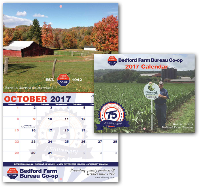 Bedford Farm Bureau Custom Calendars