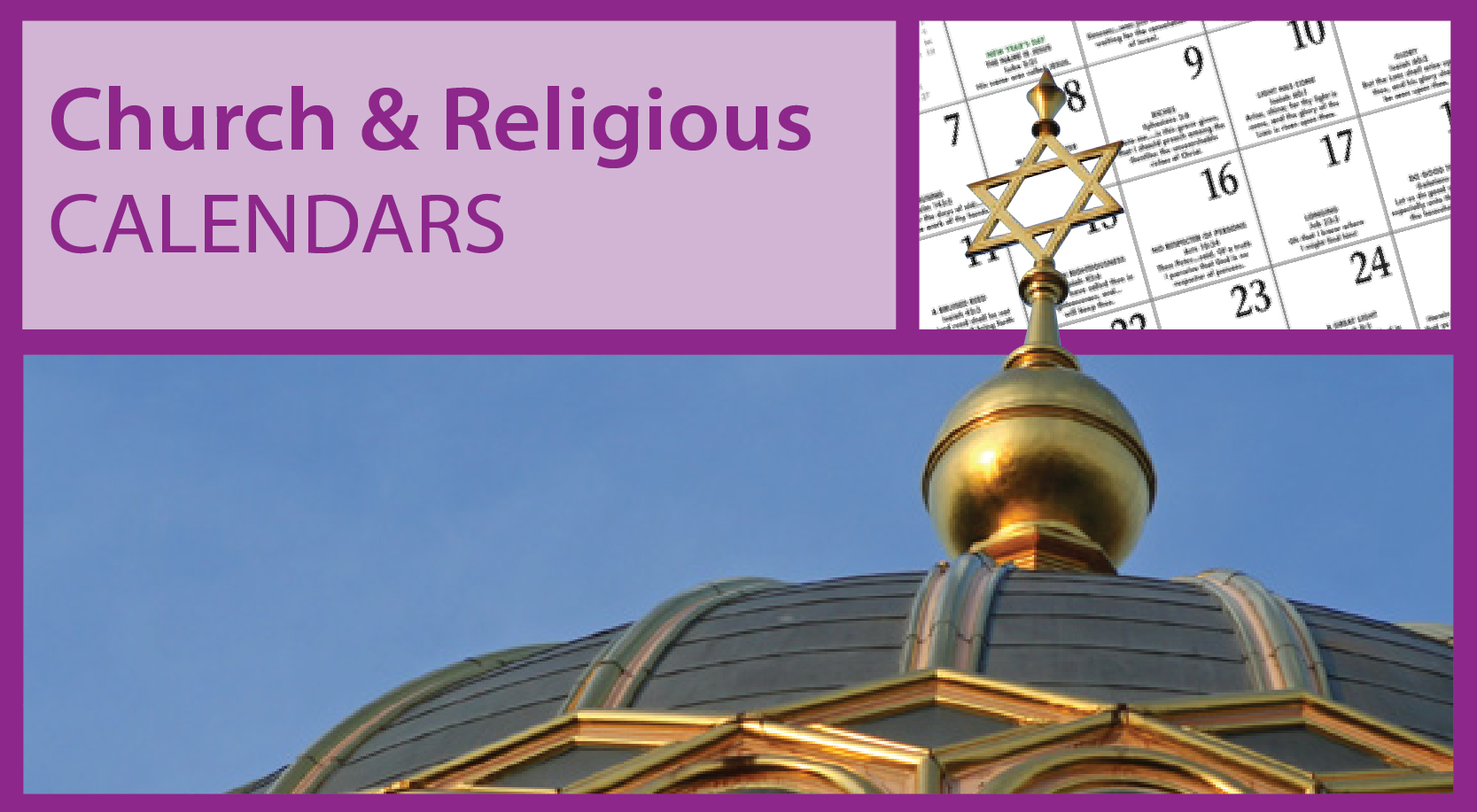 Religious Calendars for Business | Jewish Calendars | Catholic Church Calendars