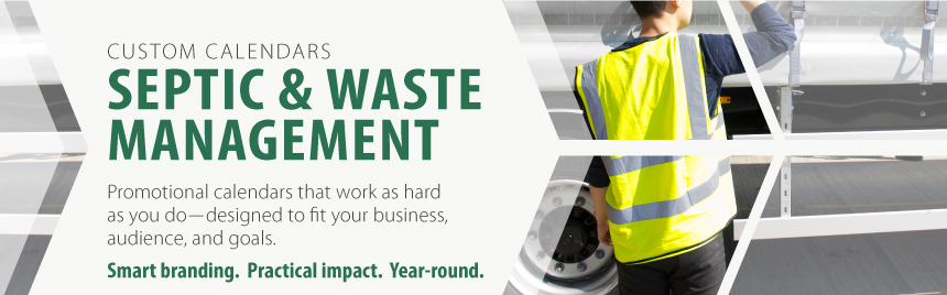 Custom Calendars for Septic Service & Waste Management Companies