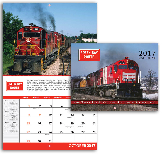 Green Bay Western Historic Society 2017 Custom Calendar | Custom Calendar Printers