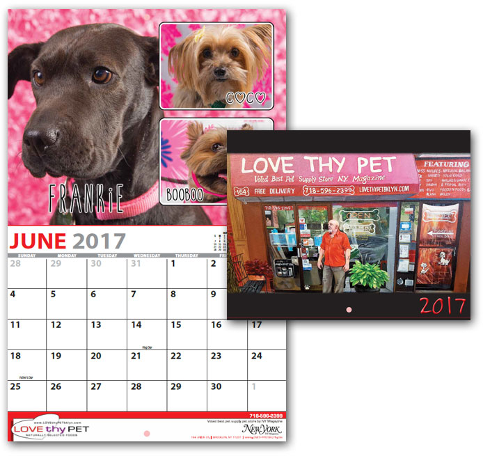 Love Thy Pet | 2017 Custom Photo Calendar