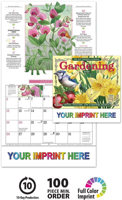 2021 Old Farmers Almanac Gardening Calendar 10 1 2 X 18 1 4