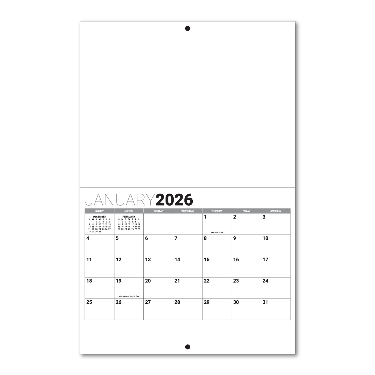 Personalized Full Size Desk Calendar 2024 - Promo Direct