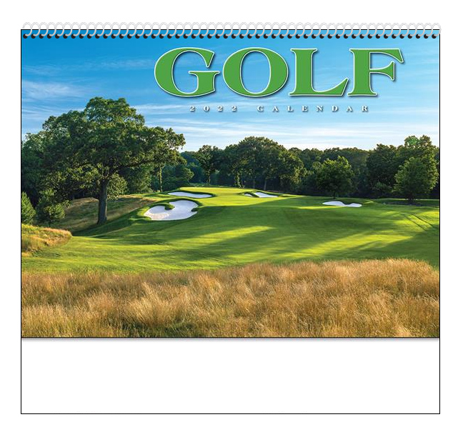 golf calendar card 2021 2021 Golf Spiral Calendar 10 7 8 X 18 Spiral Bound Drop Ad Imprint Wall Calendars golf calendar card 2021
