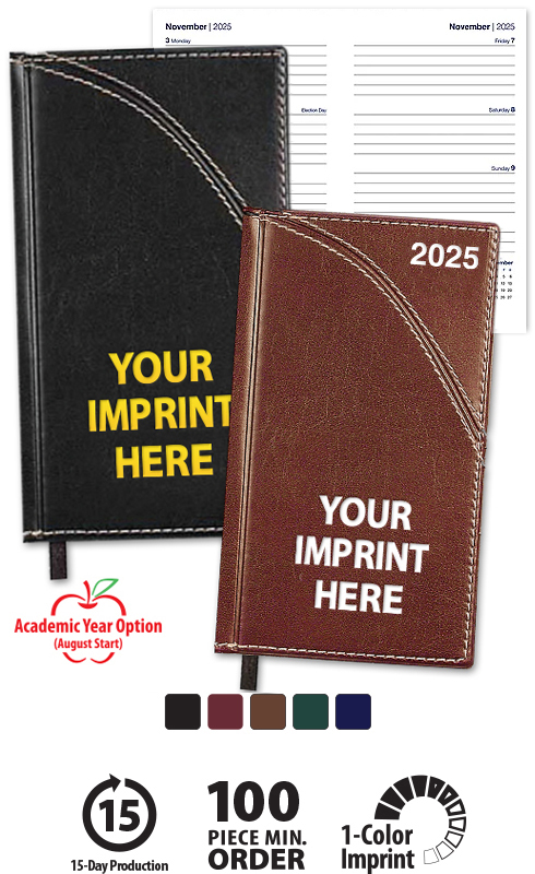 2021 Legacy Hadley Weekly Planner Custom Imprint Week View Hadley Pocket Planners