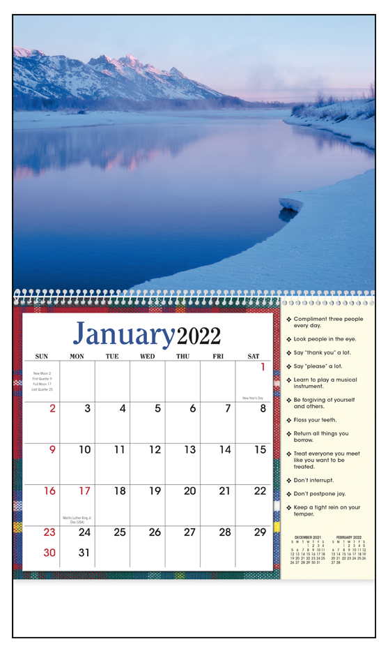 2023 Life's Little Instruction Book Calendar | 11" X 19" Imprinted Spiral Bound; Drop Ad Imprint Calendars