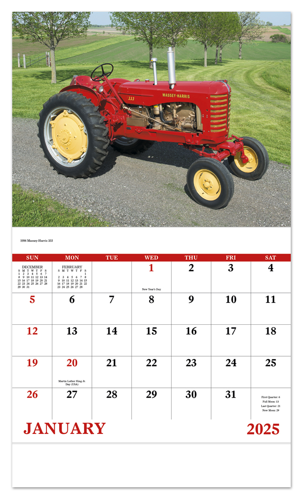 classic tractor fever calendar 2021 2021 Classic Tractor Calendar 11 X 19 Imprinted Staple Bound Drop Ad Imprint Calendars classic tractor fever calendar 2021