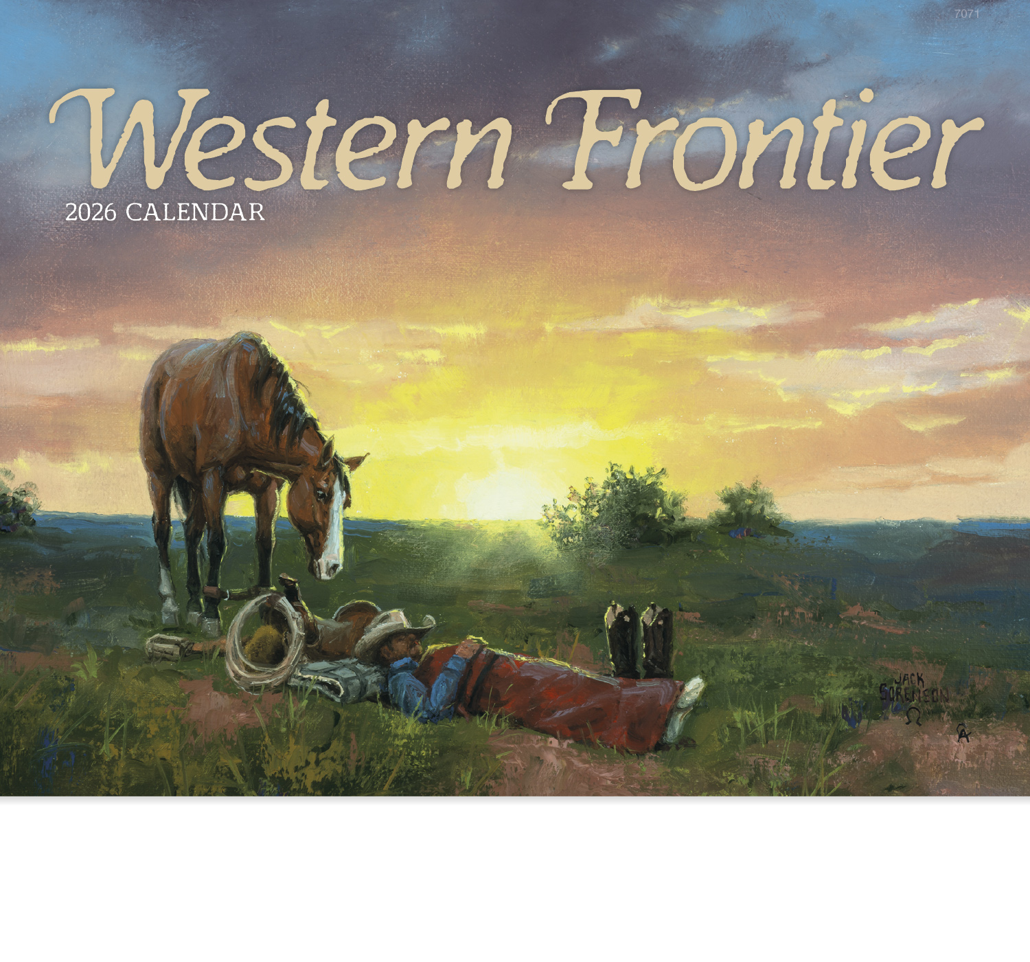 2025 Western Frontier Calendar  11 X 19 Imprinted Staple Bound