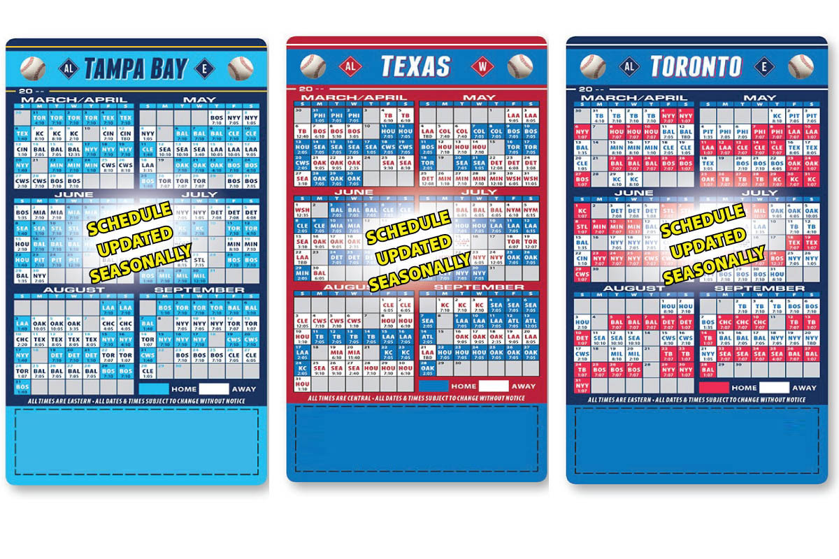 2017 Baseball Magnetic Pro Schedule (Large) Calendar | 4