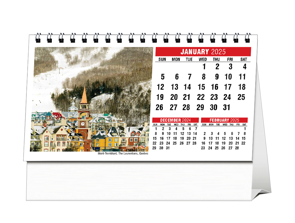 Scenes of Canada Desk Calendar