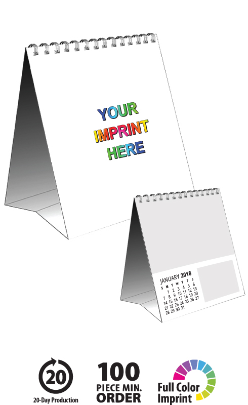 2018 Custom 12-Photo, Small Desk Tent Calendar | Custom Designed ...