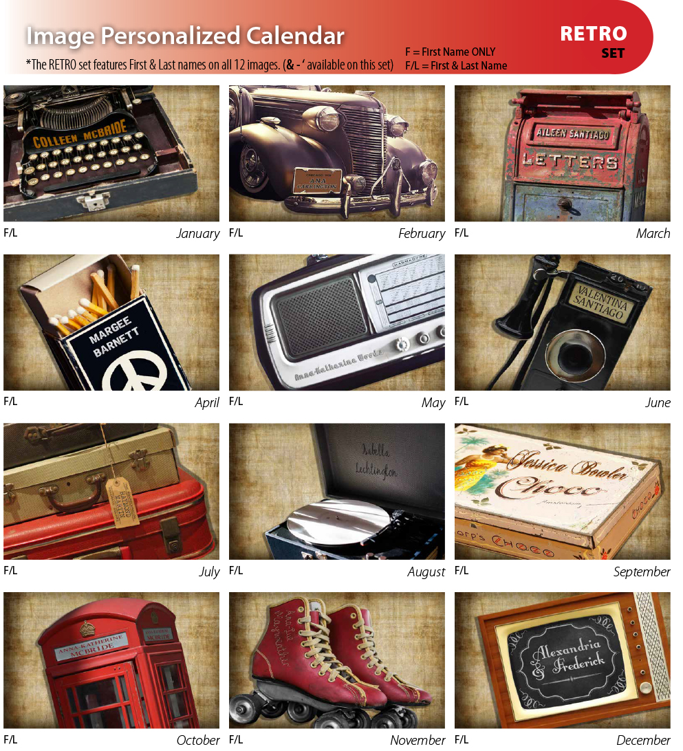 2020 Image Personalized Wall Calendar 11 X 17 8 5 X 11 Closed 