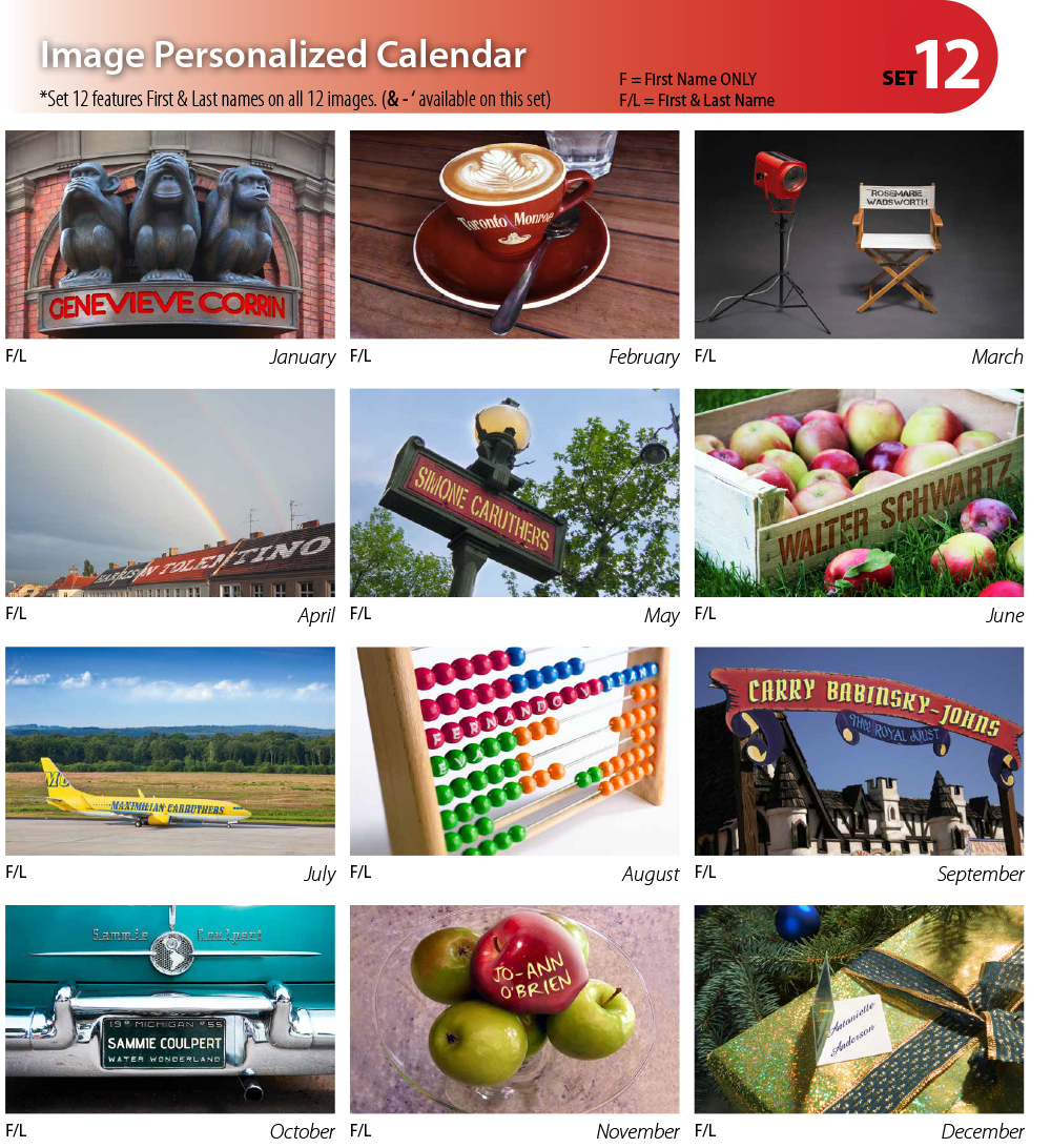 2020 Image Personalized Wall Calendar 11 X 17 8 5 X 11 Closed 