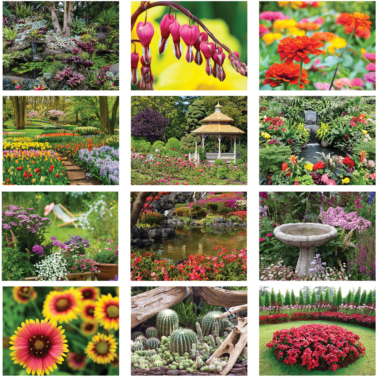 2025 Gardens II Calendar 101/2" x 181/4" Promotional Staple Bound