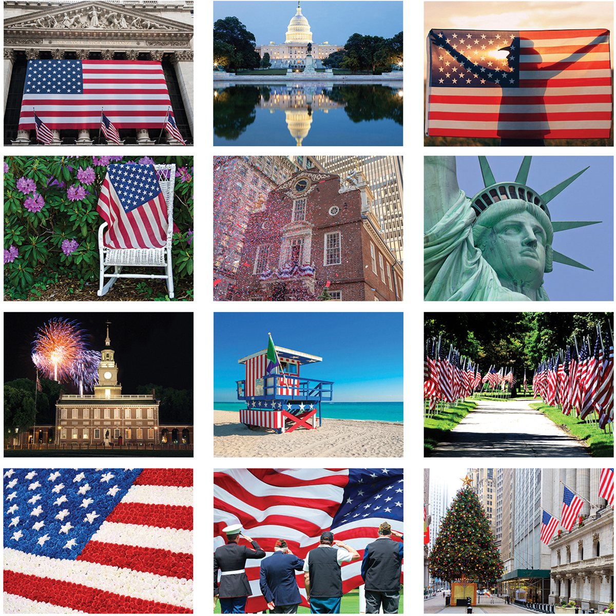 2024 America! Calendar | 10-1/2" x 18-1/4" Customized Staple Bound