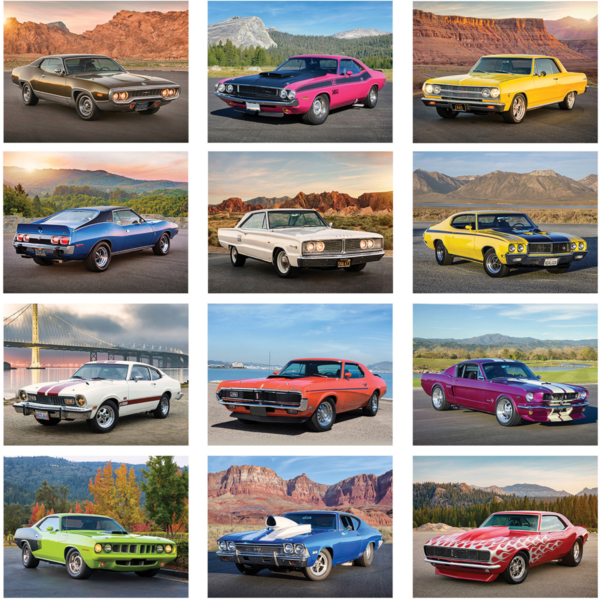 2024 Muscle Car (Spiral) Calendar 101/2" x 181/4" Spiral Bound