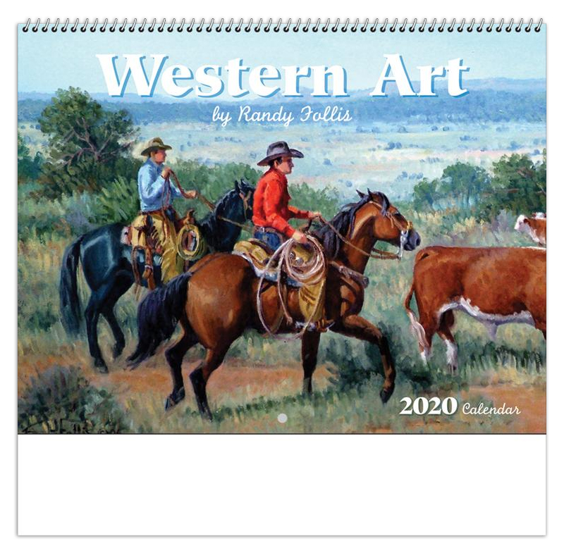 2020 Western Art (Spiral) Calendar 101/2" x 181/4" Spiral Bound
