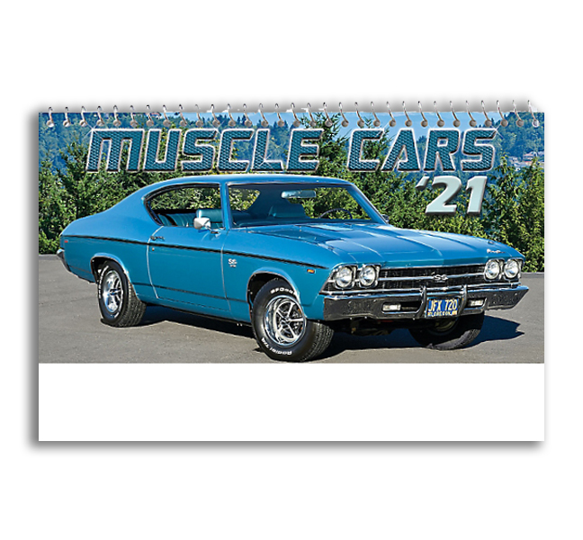 2021 Muscle Cars (Desk) Calendar 61/4" x 4" Custom Personalized Tent
