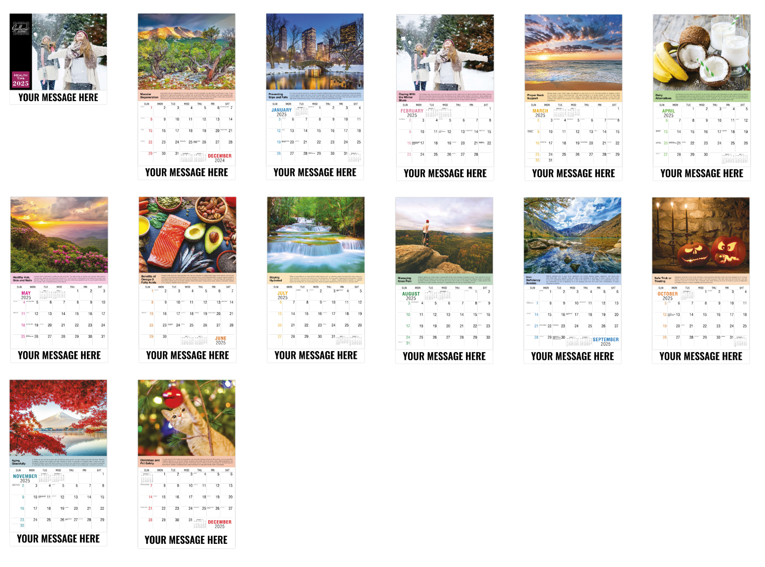 Health Tips Calendar