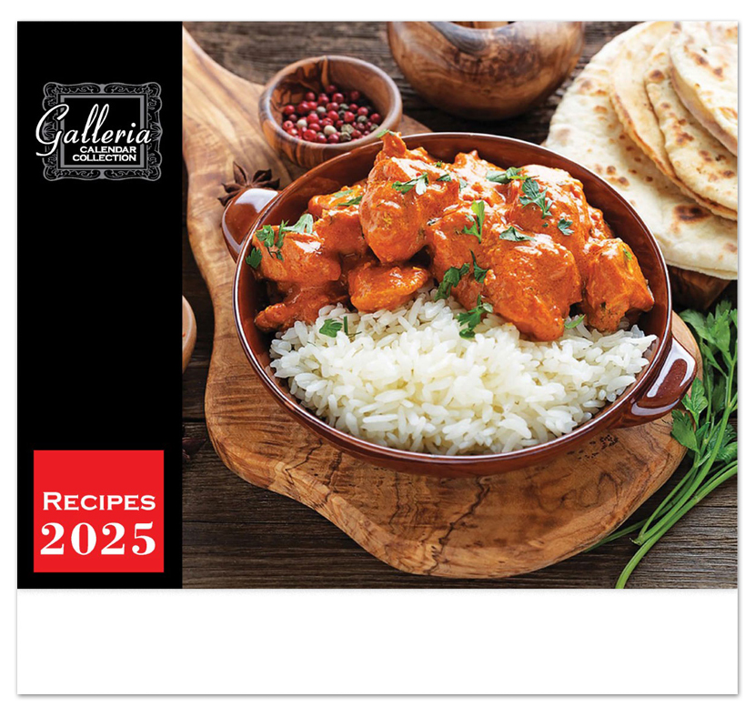 2024 Galleria Collection Recipes Calendar 105/8" x 181/2" Low Cost