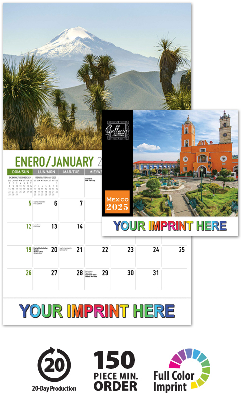 Scenes of Mexico Wall Calendar | ValueCalendars.com