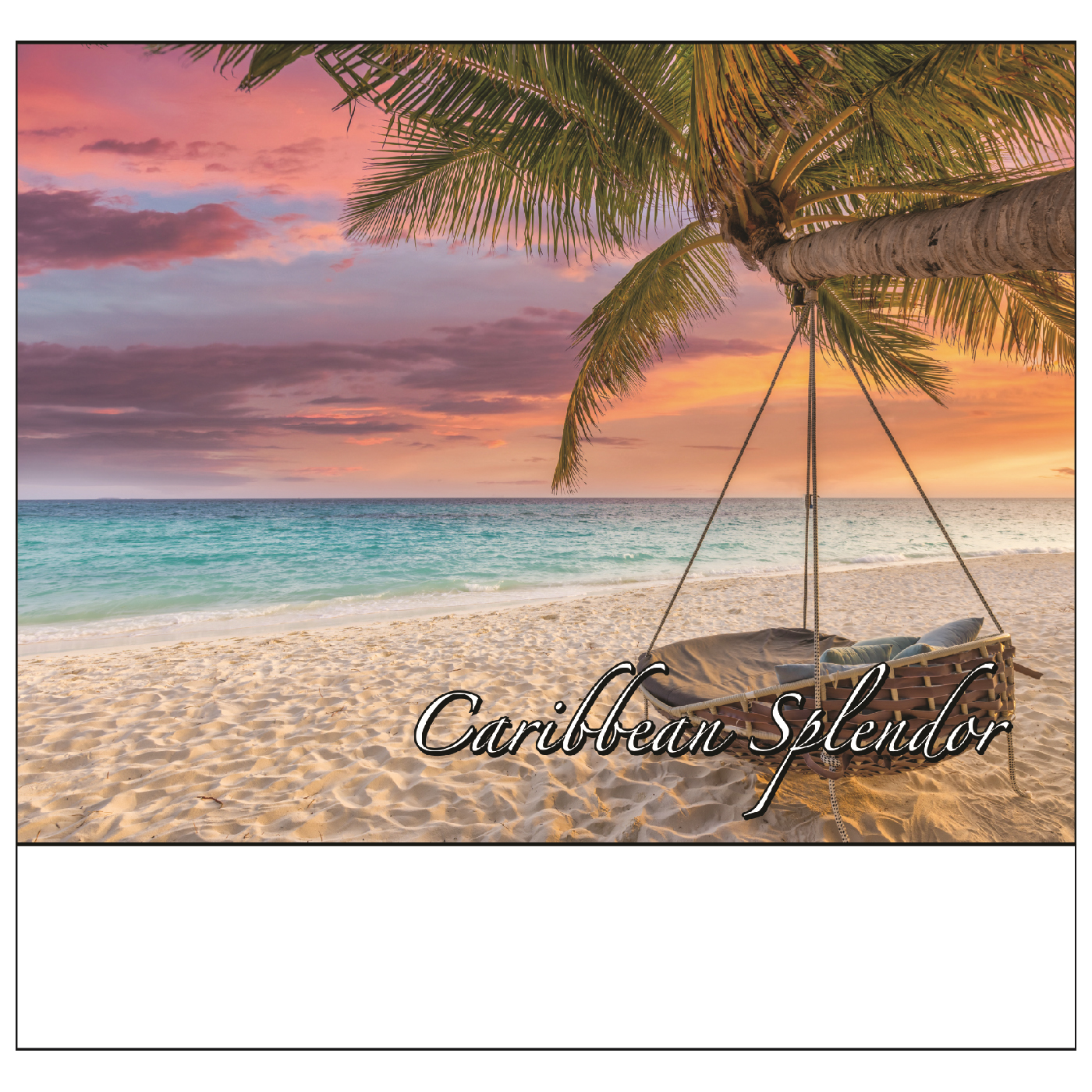 2024 Caribbean Scenic Calendar 107/8" x 181/2" Custom Staple Bound