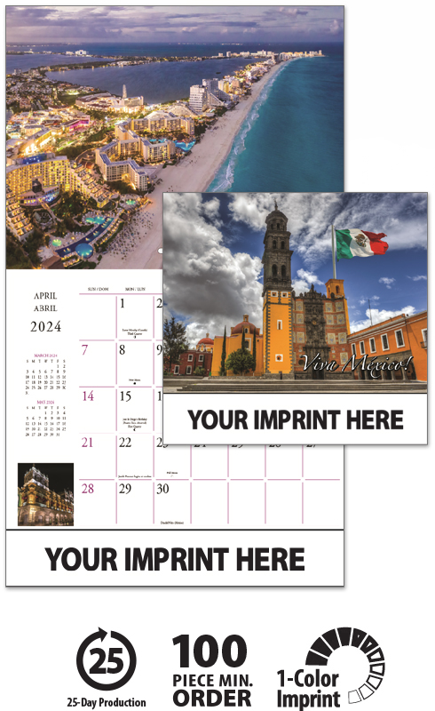 2024 Promotional Viva Mexico Calendars | Custom Imprinted Scenic ...