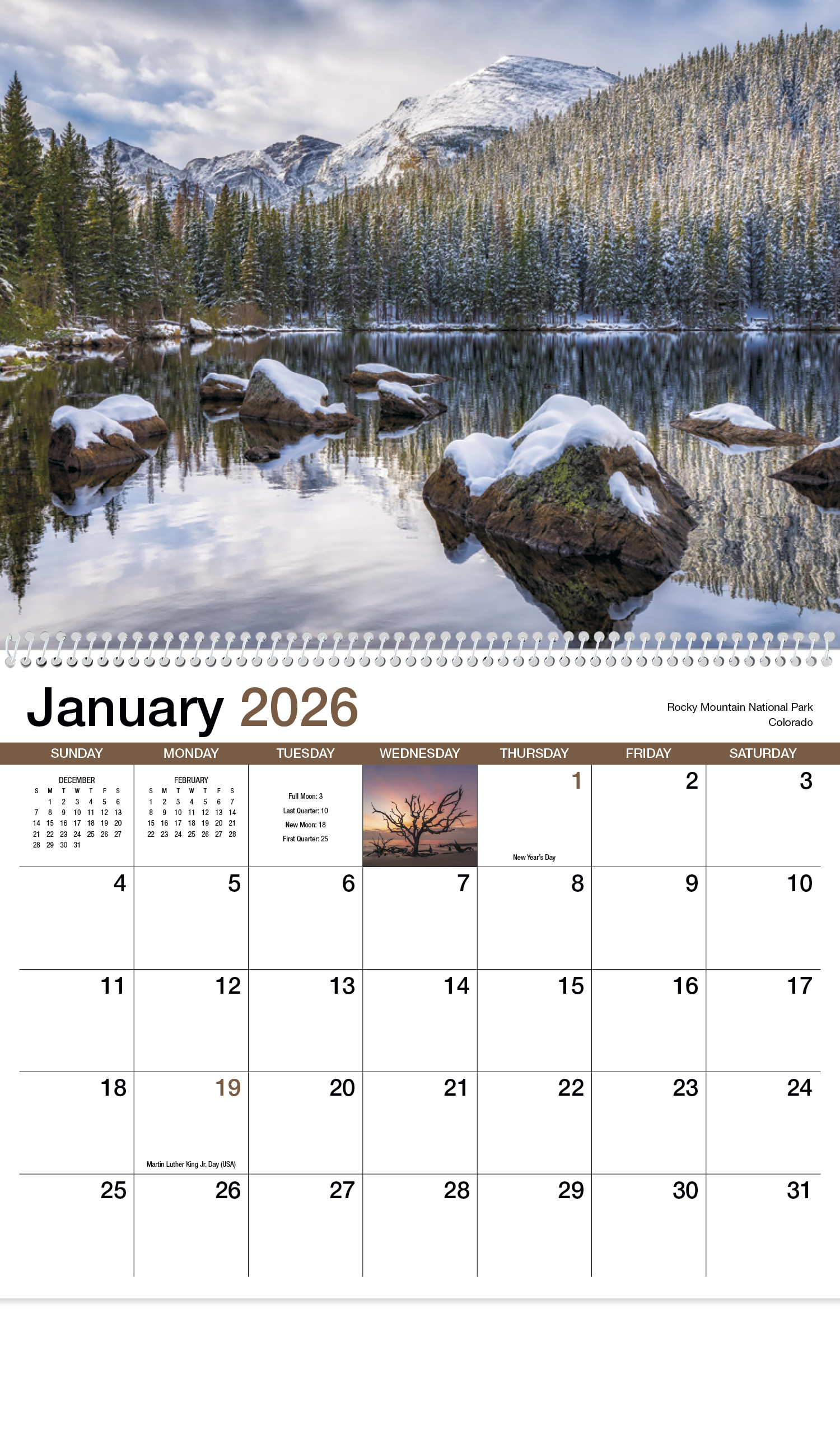 2024 Scenic America (Spiral) Wall Calendar 107/8" x 18" Imprinted