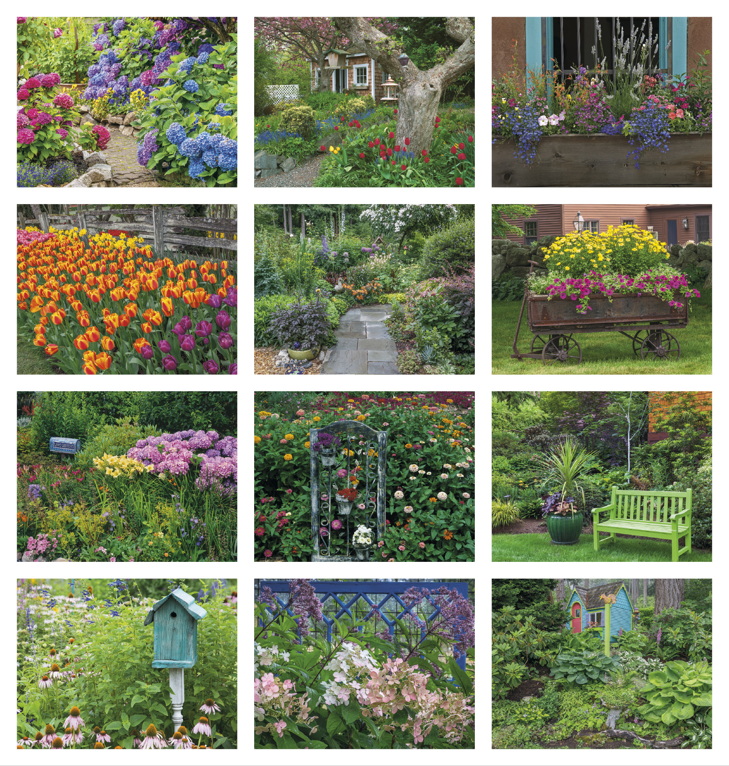 2025 Gardens Promotional Wall Calendar 107/8" x 18" Staple Bound