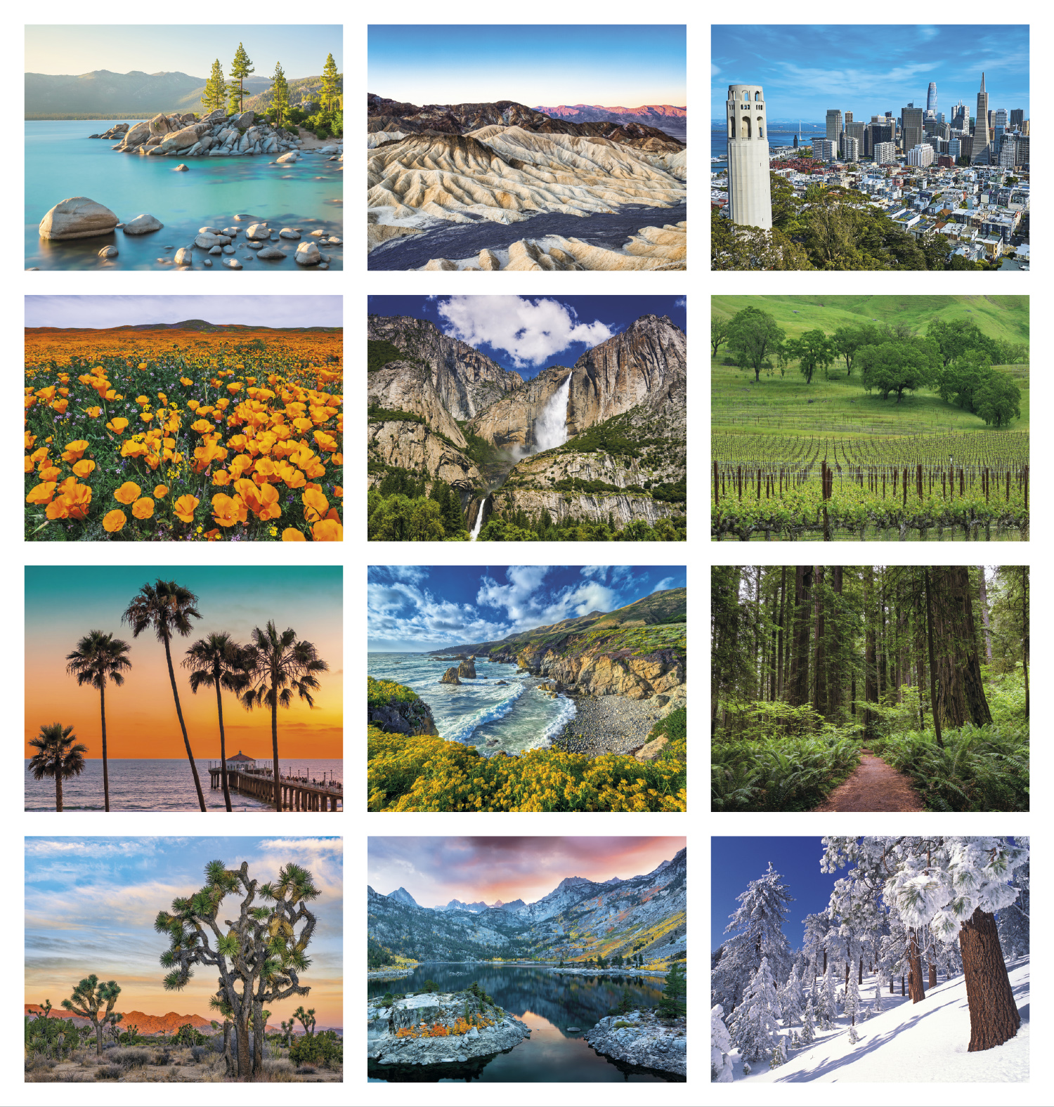 2024 California Promotional Wall Calendar 107/8" x 18" Staple Bound