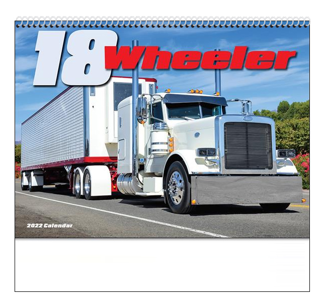 2023 18Wheeler (Spiral) Wall Calendar 107/8" x 18" Promotional