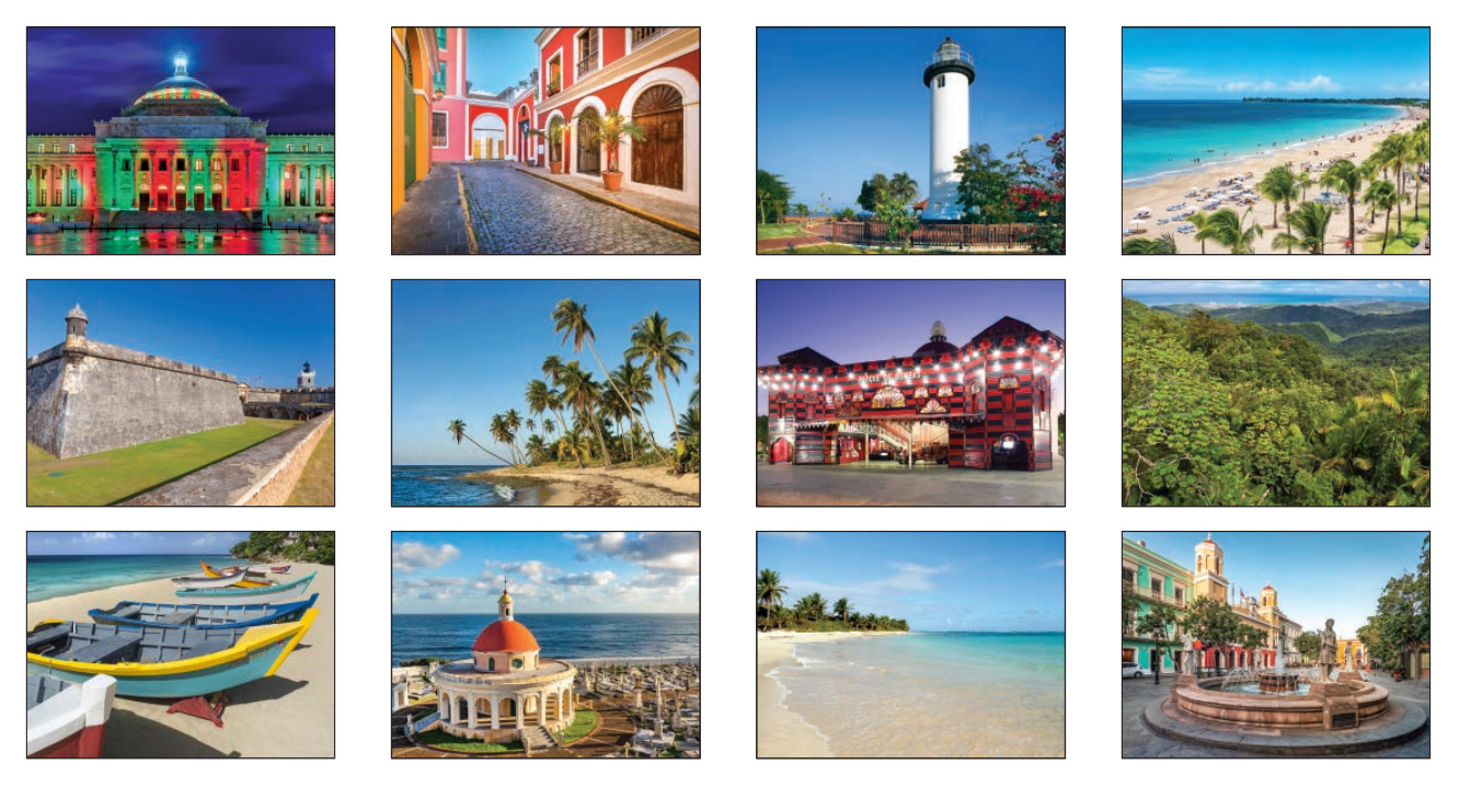 2022 Puerto Rico II Promotional Wall Calendar 107/8" x 18" Staple