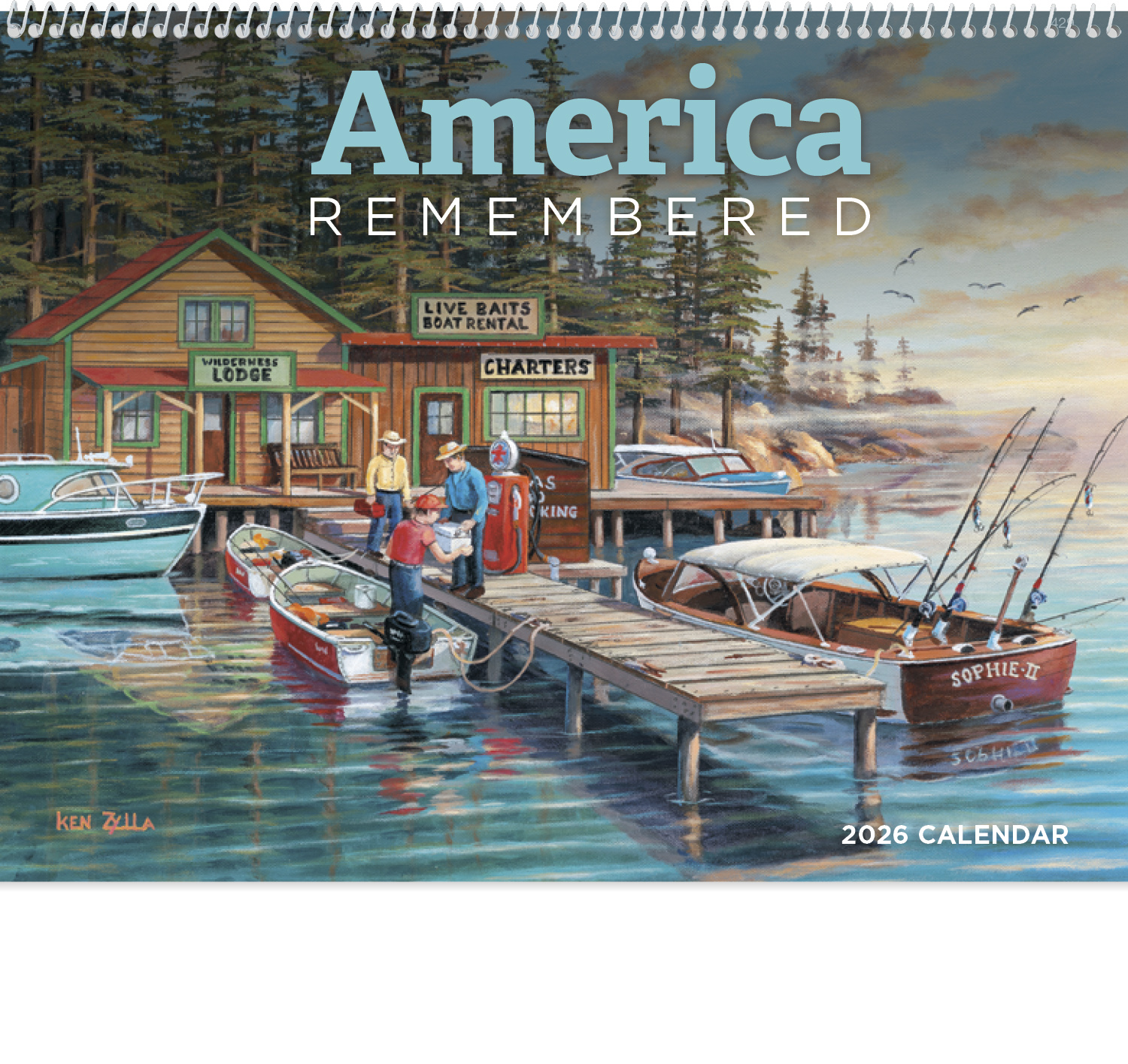 2025 America Remembered (Spiral) Wall Calendar 107/8" x 18
