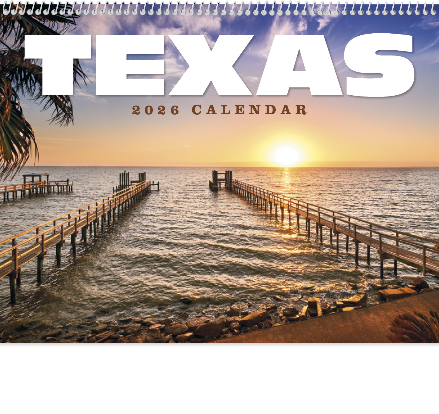 2024 Texas (Spiral) Wall Calendar 107/8" x 18" Custom Imprinted