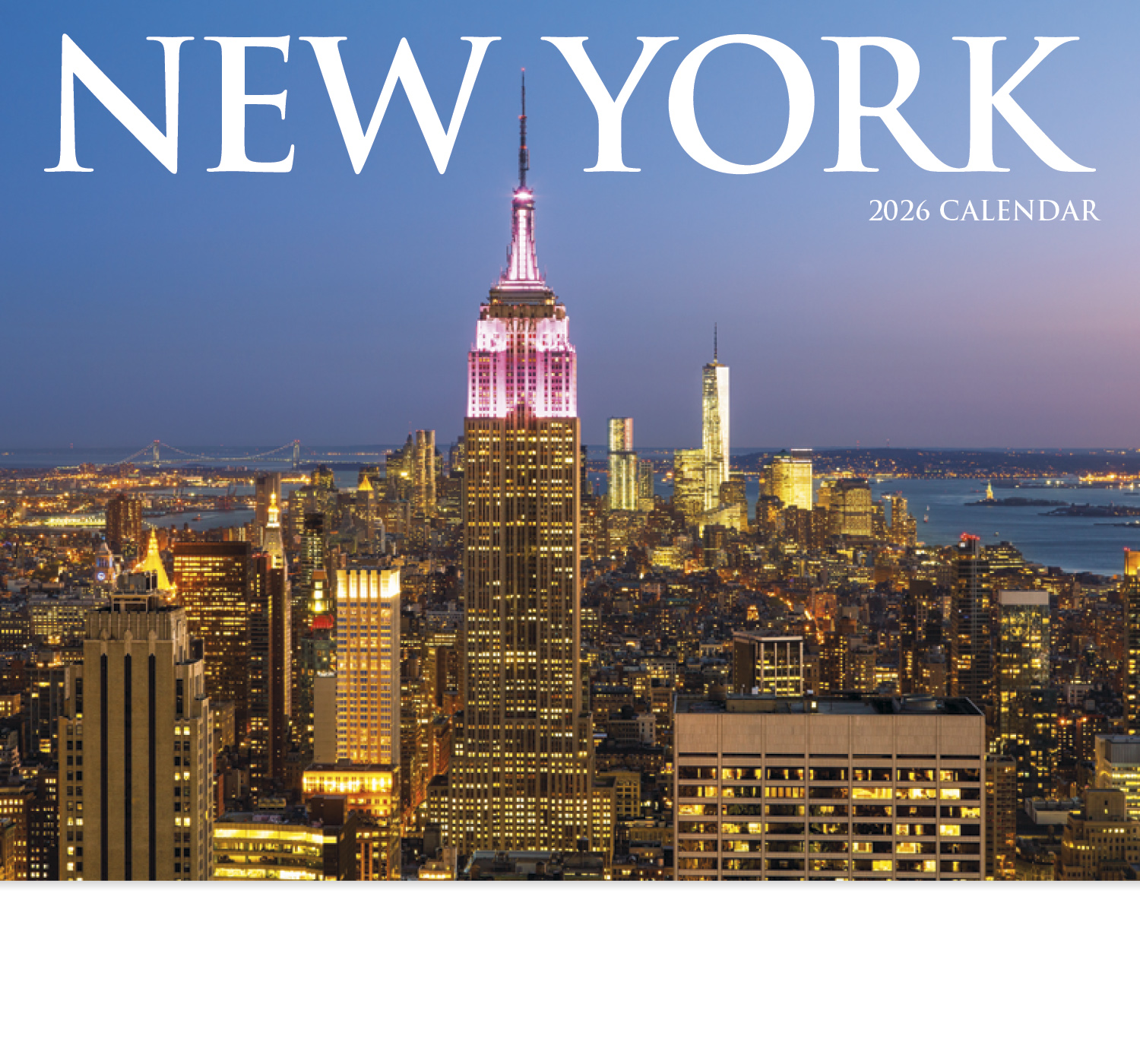 2022 New York Promotional Wall Calendar 107/8" x 18" Imprinted