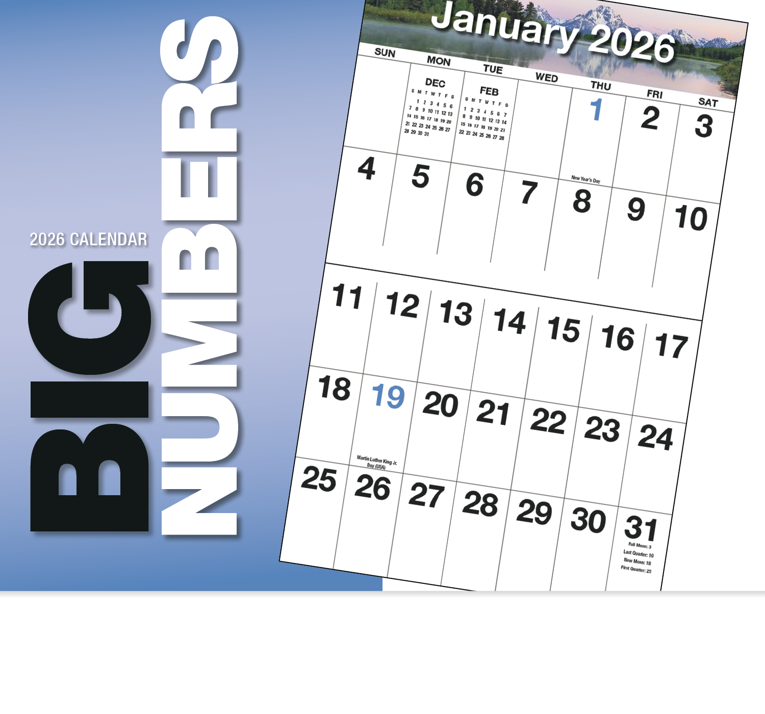 Big Numbers Appointment Calendar | ValueCalendars.com