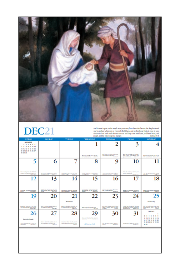 2022 Jornada de Fe (Catholic) Promotional Wall Calendar 107/8" x 18