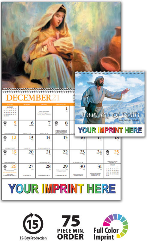 2022 Journey of Faith (Catholic, Spiral) Promotional Wall Calendar | 10